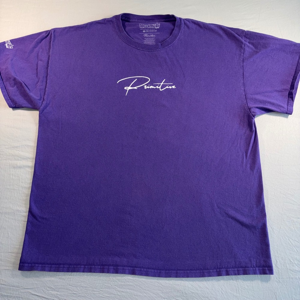 Primitive Dragon Ball Super Beerus T-Shirt Mens XL Purple Anime Skateboard Tee